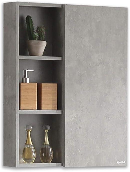 Medicine Cabinets Bathroom Locker Toilet Side Cabinet Kitchen Wall Hanging Shelf Bathroom Locker Medicine Cabinet Storage Organization Color Gray Size 60 12 75cm Amazon Ca Home Kitchen