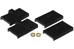 Prothane 7-1709-BL Black Rear Upper and Lower Multi Leaf Spring Pad Kit
