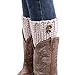 BeautyIn Womens Short Crochet Leg Warmers Knitted Buttons Socks Boot Cuffs