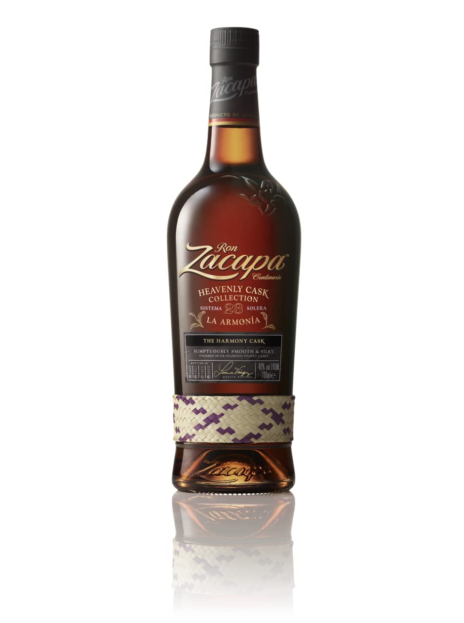 Zacapa La Armonia, Ultra-Premium-Rum, Heavenly Cask- Kollektion, handverlesen aus Guatemala, Rum, 40% vol, 700ml Einzelflasche 2