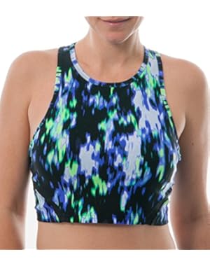 Calvin Klein Performance Impressionist Garden Print Longline Sports Bra