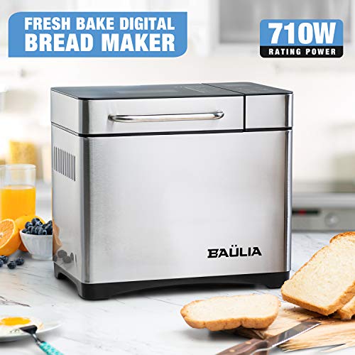 Baulia Custom loaf Automatic Bread Maker Machine - 17 Programmable Bread Types Settings - Thumbnail 4