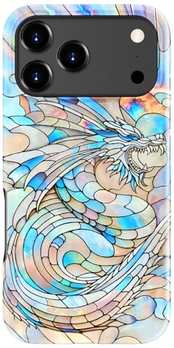 LUXMERRY for iPhone 17 Pro Max Case - Wireless Charging Compatible - Dual-Layer Hard Shell + Silicone Cover - Shockproof Protective Phone Case with Trendy Designs for Women - Colorful Dragon at Amazon