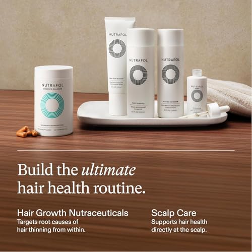 Nutrafol Women's Balance Hair Growth Supplements, Ages 45 and Up, Clinically Tested for Visibly Thicker Hair and Scalp Coverage, Dermatologist Recommended - 1 Month Supply