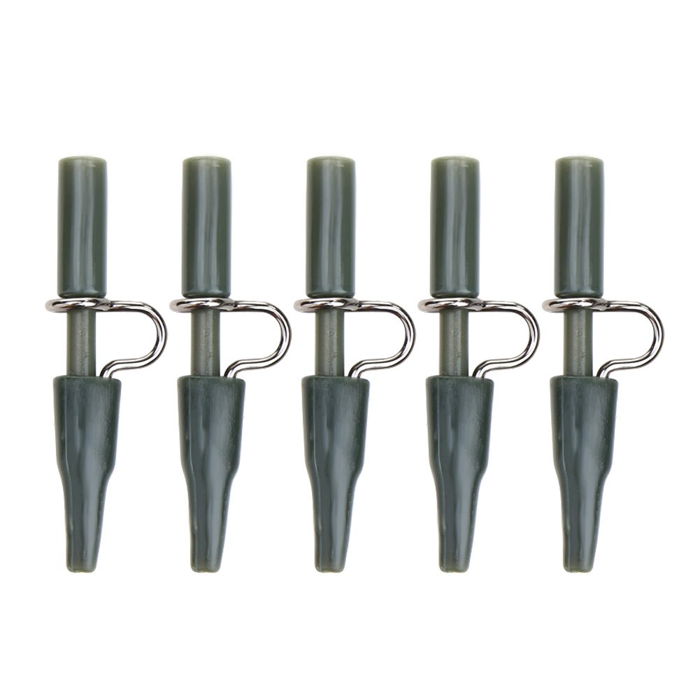 NEWSHOT Carp Fishing Heavy Duty Safety Lead Clips & Tail Rubbers For Carp Coarse Fishing Carp End Tackle (20pcs)