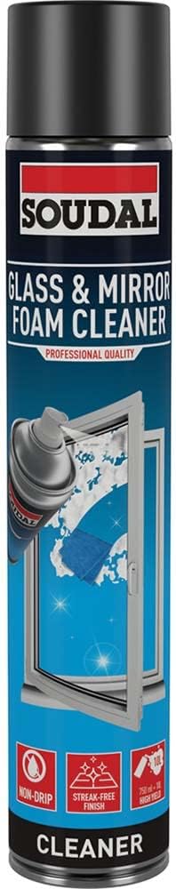 Soudal Glass & Mirror Aerosol Foam Cleaner 750ml