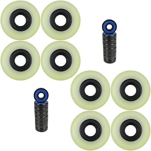 Aggressive Skate Wheel Natural 60mm 96a Set of Eight With Bearings