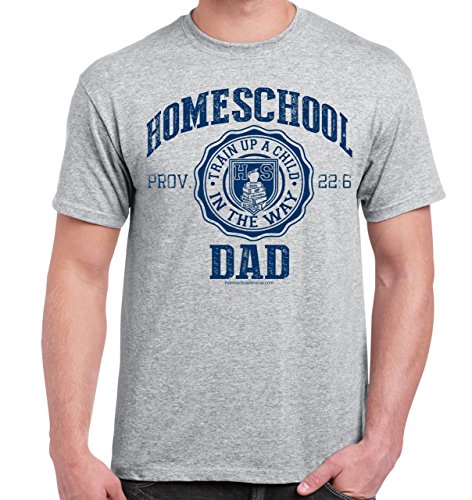 Homeschool Dad Prov. 22:6 T-Shirt M Sport Grey