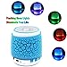 Bluetooth Speakers Vanten Mini Portable Stereo Glow in the Dark Sparkle Neon Flashlight LED with Built-in Mic Hands-free, FM Radio,TF Card Slot, AUX for iPhone / iPad / Samsung and More