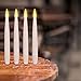 Akari 4 Set Smooth 6 inch high White Flickering LED Flameless Candles Indoor Outdoor Battery Festive Occasions Centerpieces Table Settings Weddings Birthday Parties