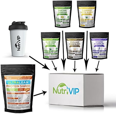 9 Day Detox & Weight Loss Package - Choose from 6 Flavours of Diet Protein Shake - Includes Tips, Instructions & Plan (Toffee)