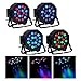 CO-Z Upgraded LED Stage Lights, 3 Pack 18x3W RGB Par Lights, 3pcs 7 Modes DMX Controlled Sound Activated Stage Effect Lighting for DJ Home Party Festival Dancing Bar Club Wedding Church Uplighting