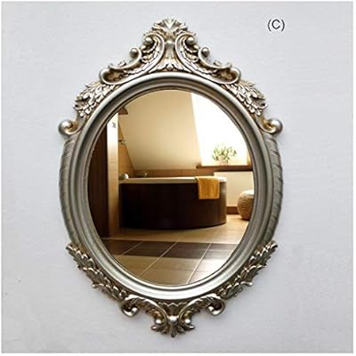 Yyf Nordic Vintage Espejo Antiguo Vidrio Colgante Salon Bano Sala 80 Cm 54 Cm Color C Amazon Es Hogar