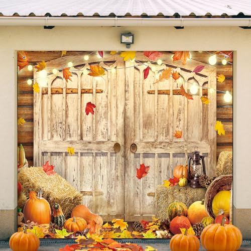 Preboun Garage Door Banner Fall Holiday Decoration