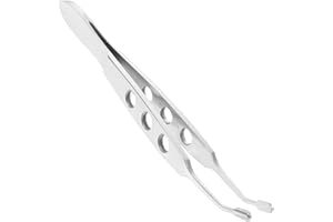 ULTECHNOVO Arita Meibomian Gland Expressor Forceps Eyelid Massage Tweezers Stainless Steel Precision MGD Relief Tool with Non