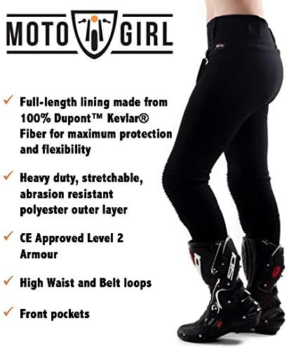 Motogirl Ladies Dupont™ Kevlar® Lined Riding Leggings MG-LK-W (12)