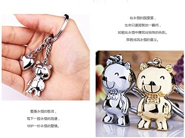 I Paimy Creative Romantic Fashion Cute Couple Bear Keychain Key Chain Ring Keyring Keyfob