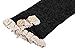 Avidlove Women Socks Lace Trim Leg Warmers Button Boot Cuffs Toppers Black (FBA)