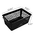 Idomy Rectangle Plastic Storage Baskets, Muti-Purpose, 4-Pack