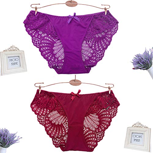 FIGHTART-Intimo-Mutandine-Hipster-Mutandine-Sexy-Slip-in-Pizzo-per-Donna-4-Pezzi