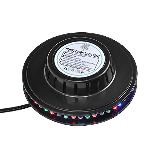 Tsss® rgb led party light auto rotating sunflower stag…