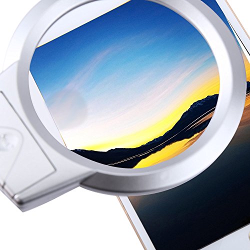 LED Magnifying Lamp, Magnifying Glass Lamp, UHBGT Clip-on Tabletop 5x Magnifier Adjustable Metal Clamp for Hobby,Crafts,Inspection,Reading,Model Building,Soldering,Jewelry Design,Sewing - Thumbnail 5