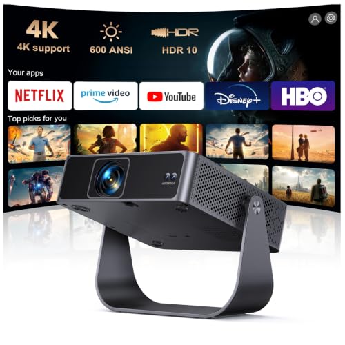 Smart Mini Projector 4K Support Auto Focus