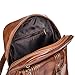 Leather Backpack for Women SNUG STAR Vintage School Bag Students Book Bag Satchel Purse(Brown)