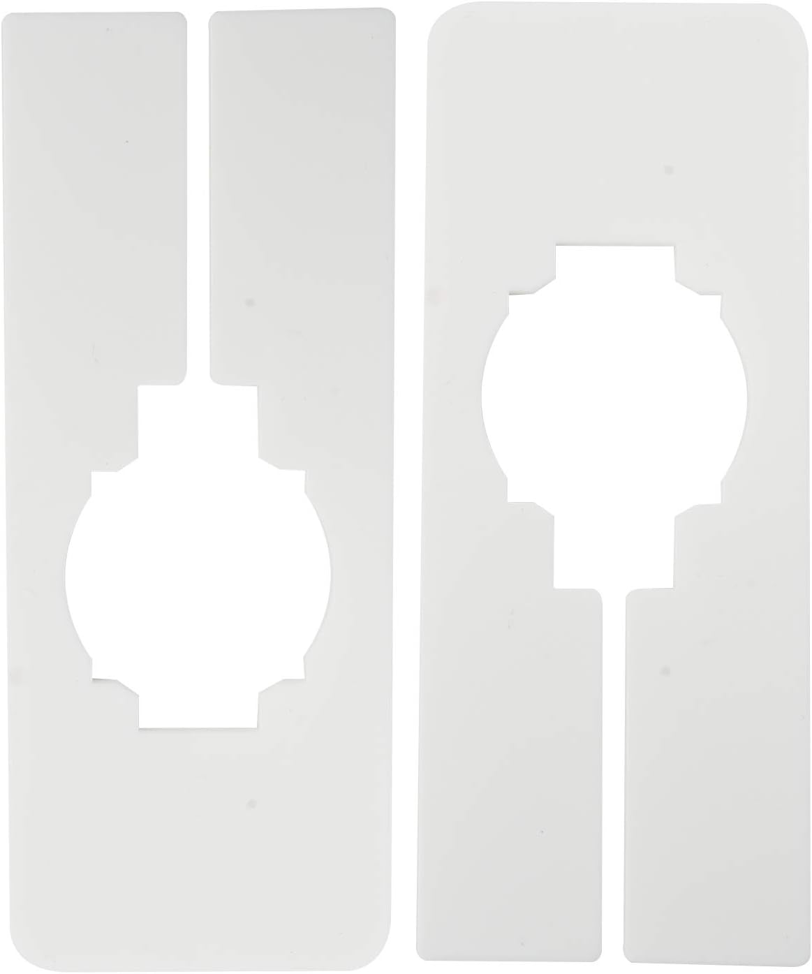 clothing rack dividers on Homend 50 Pack White Clothing Rack Size Dividers Rectangular Hangers Dividers With 1 Piece Marker Pen For Home Or Cloth Store Storage Organization Riotrivandrumalumni Clothing Closet Storage