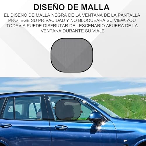 Joschapeau Parasoles de Coche, Parasol para Auto Parabrisas, Parasol Plegable para Coche 6 Piezas - Protector Parabrisas con Bolsa de Almacenamiento, Apto para todoterrenos y la mayoría de turismos