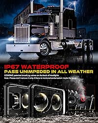 COWONE DOT Approved 60W 4x6 LED Headlights