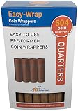 Royal Sovereign Preformed "Quarters" Coin Roll Wrappers (FSW-504Q)