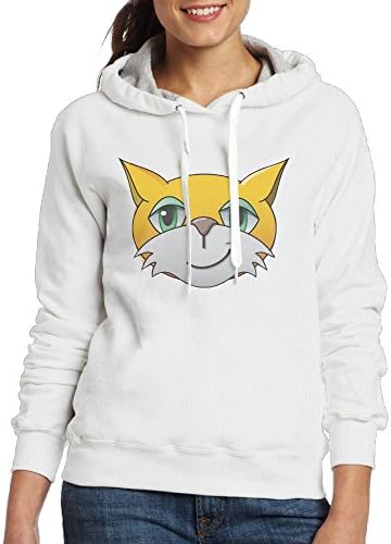 Male Mr Stampy Cat Women's/Girl's Sport Leisure Slim Sweatshirt White