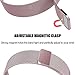hooroor for Fitbit Ionic Bands Small and Large for Women Men, Fully Magnetic Closure Clasp Mesh Loop Milanese Stainless Steel Metal Band (Rose Pink Small)