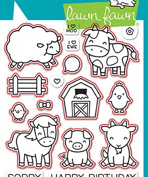 Lawn Fawn Lawn Cuts Custom Craft Die LF1596 Hay There