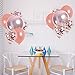 Rose Gold Confetti Balloons, Confetti Round 12inch Latex Balloons and 18inch Foil Mylar Balloon Birthday Baby Bridal Shower Party Decorations