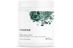 Thorne Daily Greens Plus - Comprehensive Greens Powder with Matcha, Spirulina, Moringa and Adaptogen, Mushroom and Antioxidan