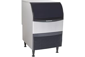 Scotsman UF424A-1 Flake-Style Air Cooled Ice Maker Machine with Bin, 80-Pound Capacity, Stainless Steel, 115-Volts, NSF
