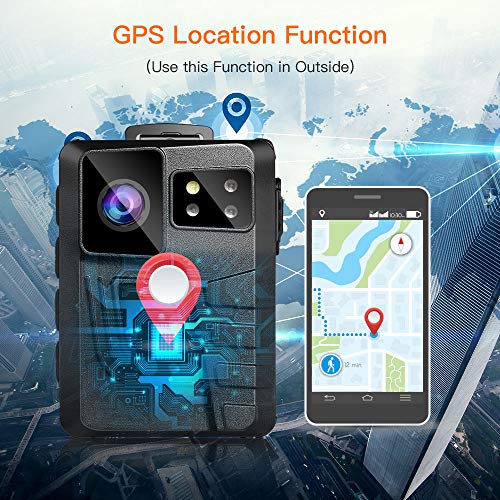 BOBLOV New M852 Body Camera, GPS Body Camera with Dual Screen, Body