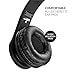 Sentey Headphone with Microphone for Travel Work Running Sport Kids Women Headphones Headset for Music Gaming Premium Mesh Cable Deluxe Carrying Case Included Ls-4224 PLUS New Driver Update Flow Black