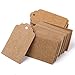 Phenovo 100pcs Paper Blank Card DIY Gift Tags Rectangle Label Brown
