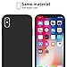 iPhone X Case, iPhone X Liquid Silicone Gel Rubber Anti-Scratch Shockproof 5.8 Inch iPhone 10 Case with Soft Microfiber Cloth Lining Cushion for Apple iPhone X (2017) Ultra Slim by Ainope (Black)