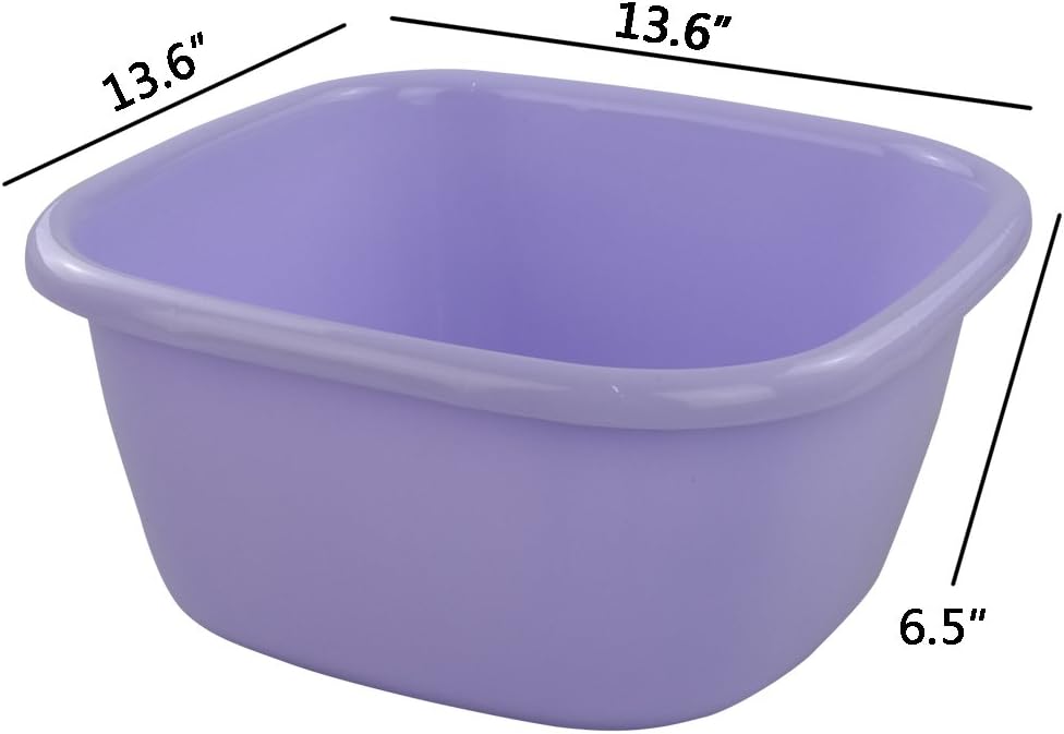 Jekiyo 16 Qt Purple Wash Basin, Large Plastic Tubs, 2-Pack: Health & Personal Care