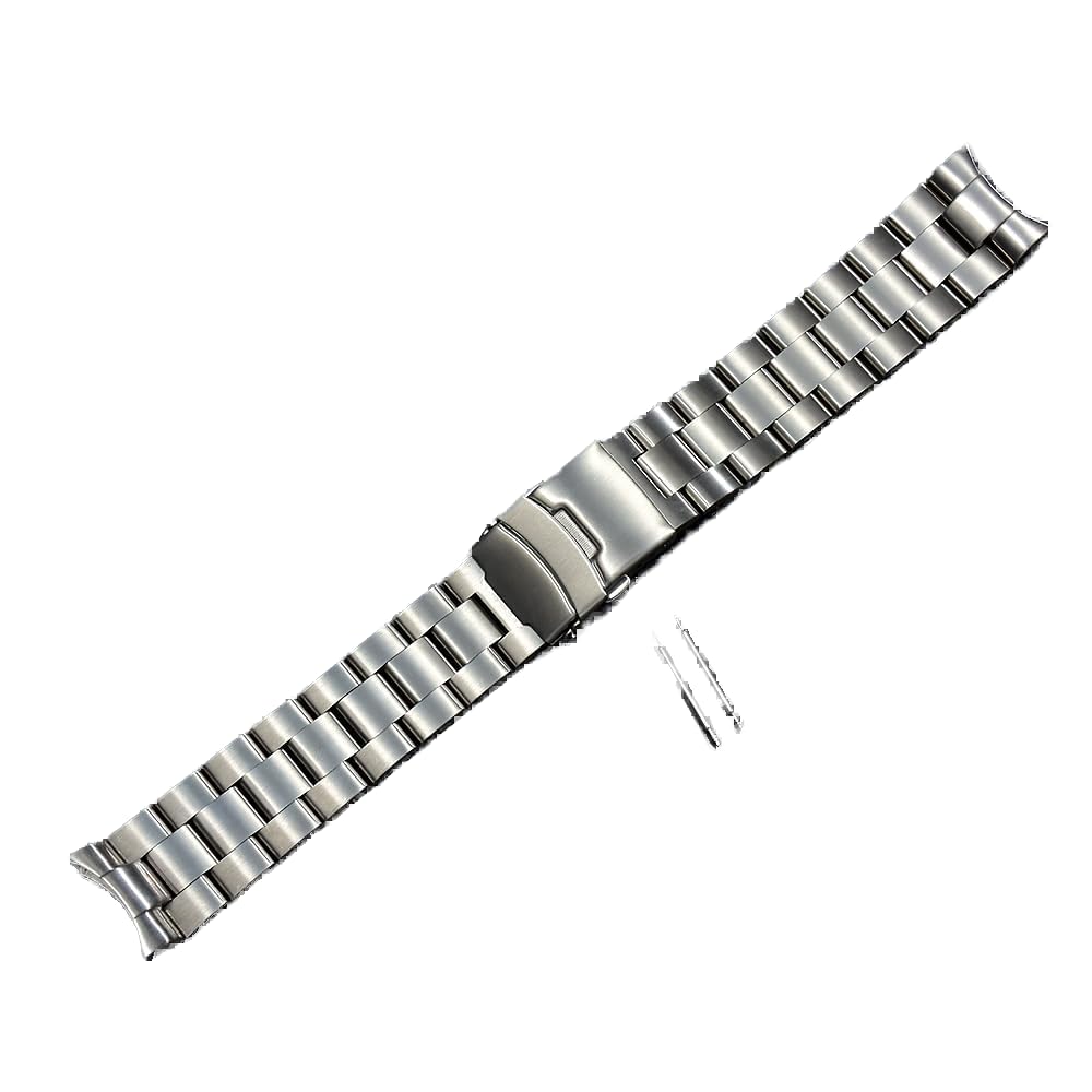 22mm 316L Stainless Steel O-yster Solid Curved End Watch Strap Band Fit For Old SKX007 009 7002 Dive Watch