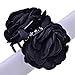 Cfalaicos Elegant Flower Hair Claw Jaw Clips (Black)