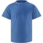 Rash Guard for Boys Short Sleeve Swim Shirts Rashguard for Youth Teen SPF Sun Shirt UPF+ 50 Beach Surfing Fishing Boys Swim Wear 14-16Y Royal Blue
