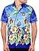LA LEELA Men's Aloha Hawaiian Shirt Short Sleeve Button Down Casual Beach Party