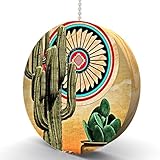 Southwest Cactus and Pots Hardwood Oak Fan / Light Pull