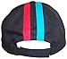 N'Ice Caps Boys and Girls Black Baseball Cap with Red and Blue Stripes