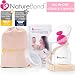 NatureBond Manual Breast Pump Silicone Breastfeeding Milk Saver Nursing Pump | All-in-1 Pump Strap, Stopper, Cover Lid, Carry Pouch, Air-Tight Vacuum Sealed in Hardcover Gift Box. BPA Free primary